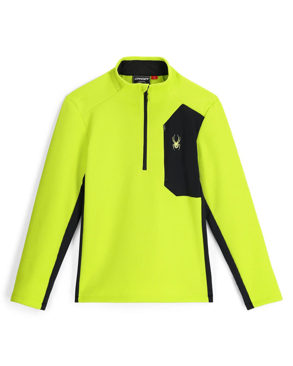 spyder Mens Bandit Half Zip T-Neck - Lime