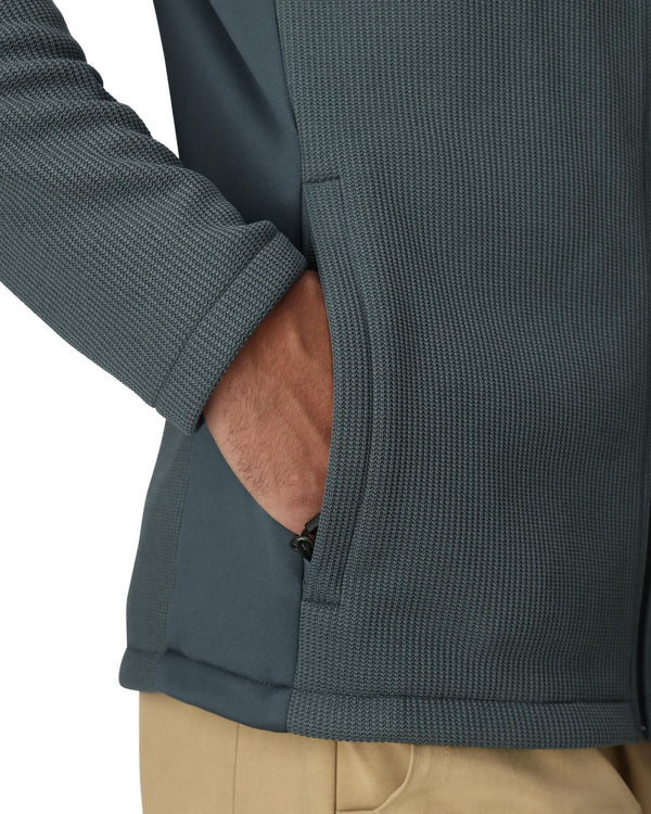 Spyder Mens Bandit Hooded Jacket - Slate Blue