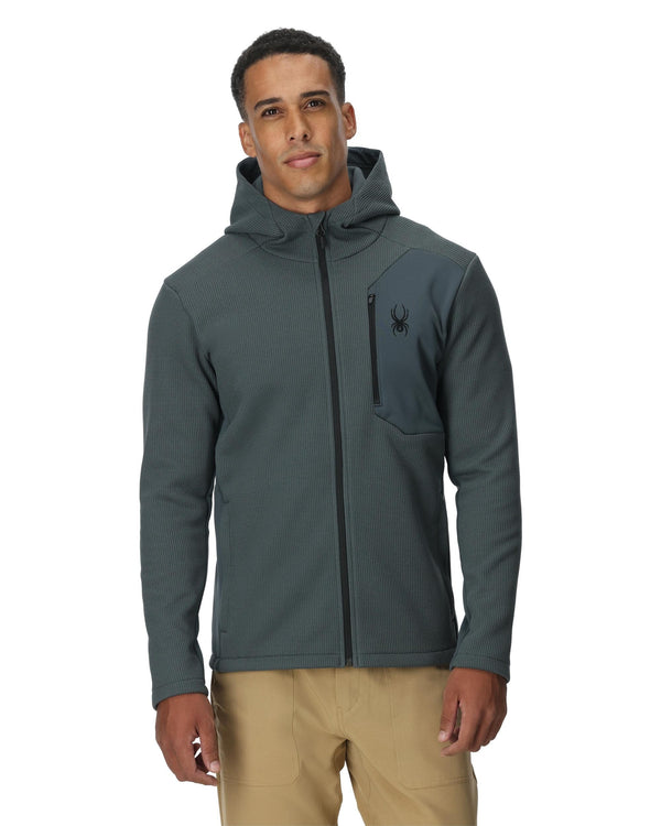 Spyder Mens Bandit Hooded Jacket - Slate Blue