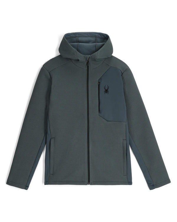 spyder Mens Bandit Hooded Jacket - Slate Blue