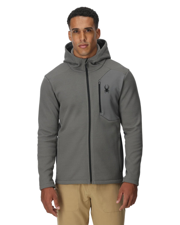 Spyder Mens Bandit Hooded Jacket - Storm