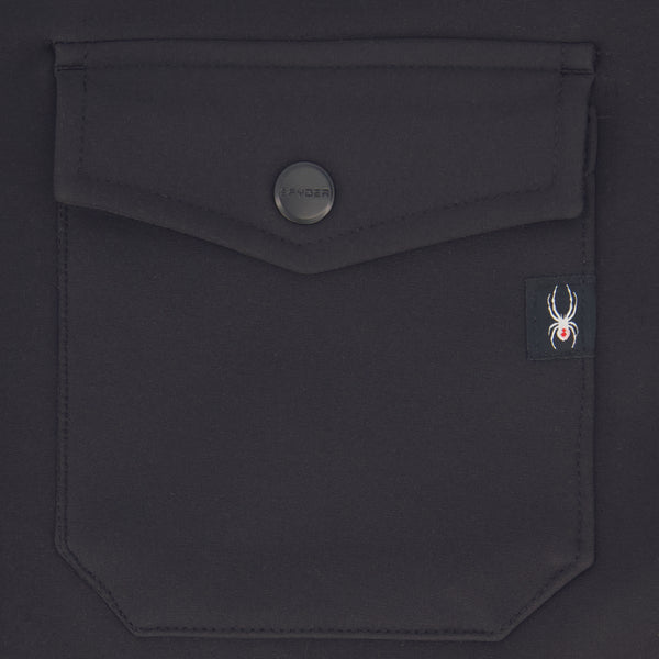 Spyder Mens Bonded Shirt Jacket - Black