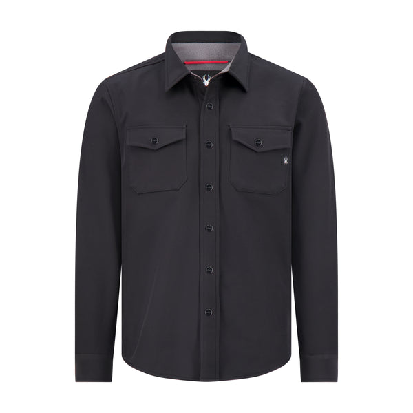 spyder Mens Bonded Shirt Jacket - Black