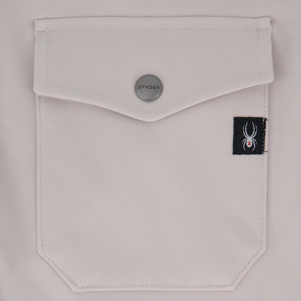 Spyder Mens Bonded Shirt Jacket - Bone