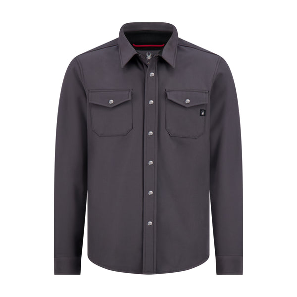 spyder Mens Bonded Shirt Jacket - Gunmetal