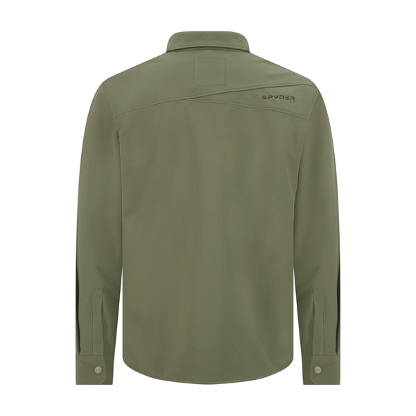 Spyder Mens Bonded Shirt Jacket - Olive