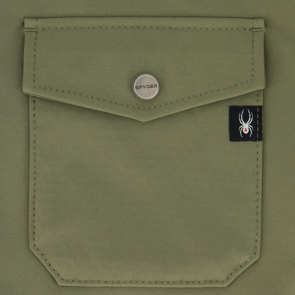 Spyder Mens Bonded Shirt Jacket - Olive