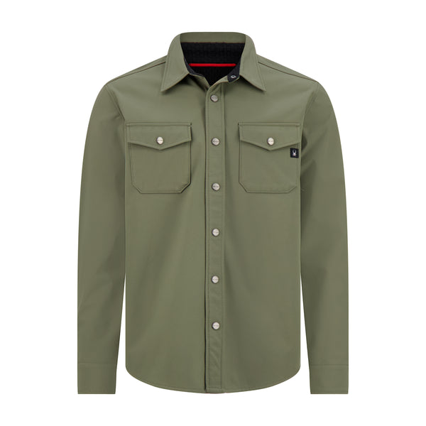 spyder Mens Bonded Shirt Jacket - Olive