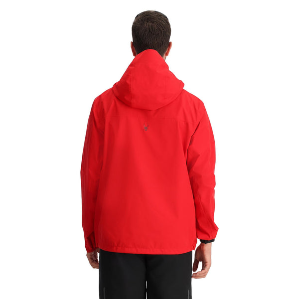 Spyder Mens Clutch Rain Shell Jacket - Spyder Red