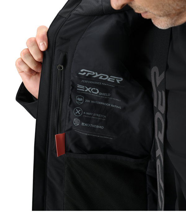 Spyder Mens Copper Jacket - Black