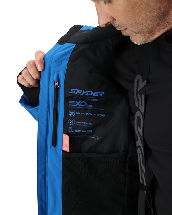 spyder Mens Copper Jacket - Cobalt