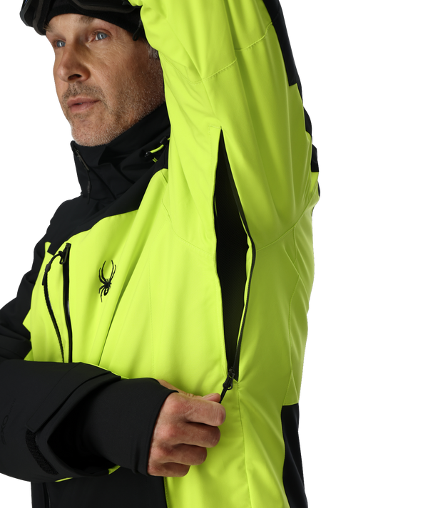 Spyder Mens Copper Jacket - Lime