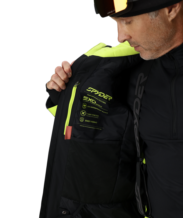Spyder Mens Copper Jacket - Lime