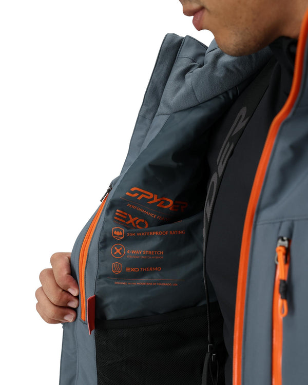 Spyder Mens Copper Jacket - Slate Blue