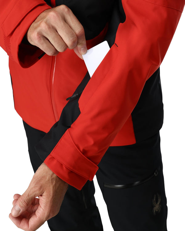 Spyder Mens Copper Jacket - Spyder Red