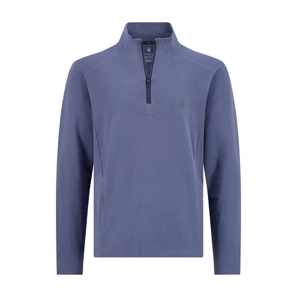 spyder Mens Corduroy Quarter Zip - Midnight Blue