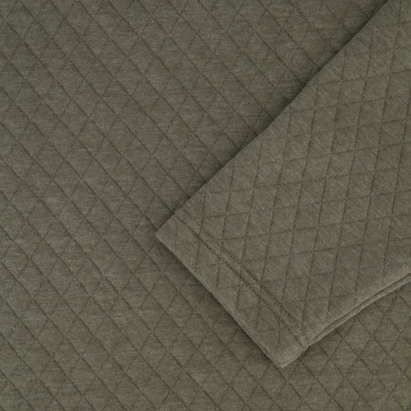 Spyder Mens Diamond Quilt Quarter Zip - Olive