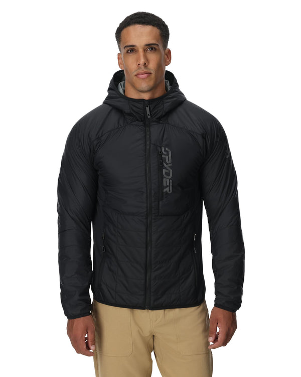 Spyder Mens Glissade Hooded Jacket - Black