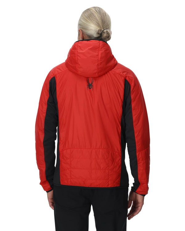 Spyder Mens Glissade Hooded Jacket - Spyder Red