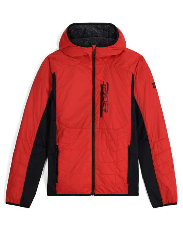 spyder Mens Glissade Hooded Jacket - Spyder Red