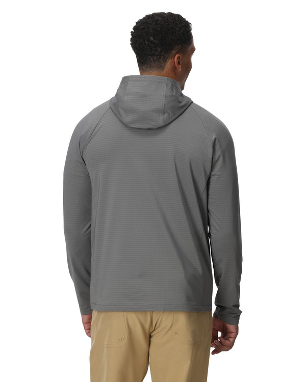 Spyder Mens Gridweb Fleece Hoodie - Storm