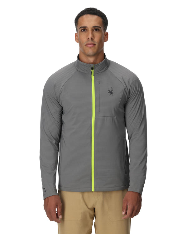 Spyder Mens Gridweb Full Zip - Storm