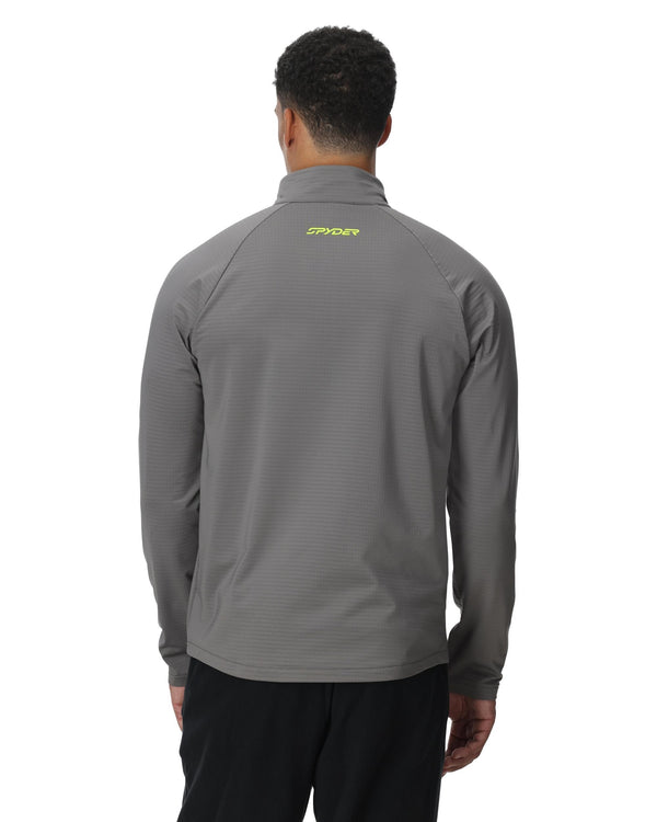 Spyder Mens Gridweb Half Zip Jacket - Storm