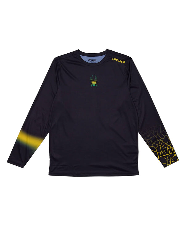 spyder Mens Jamaica Arc Long Sleeve Crew - Black