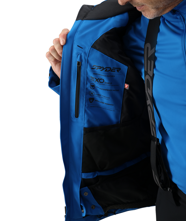 Spyder Mens Leader Jacket - Cobalt