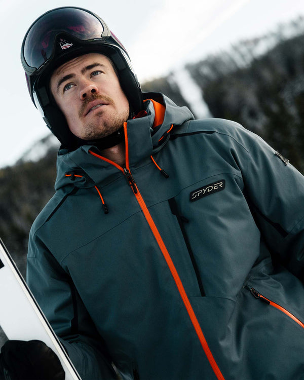 Spyder Mens Leader Jacket - Slate Blue
