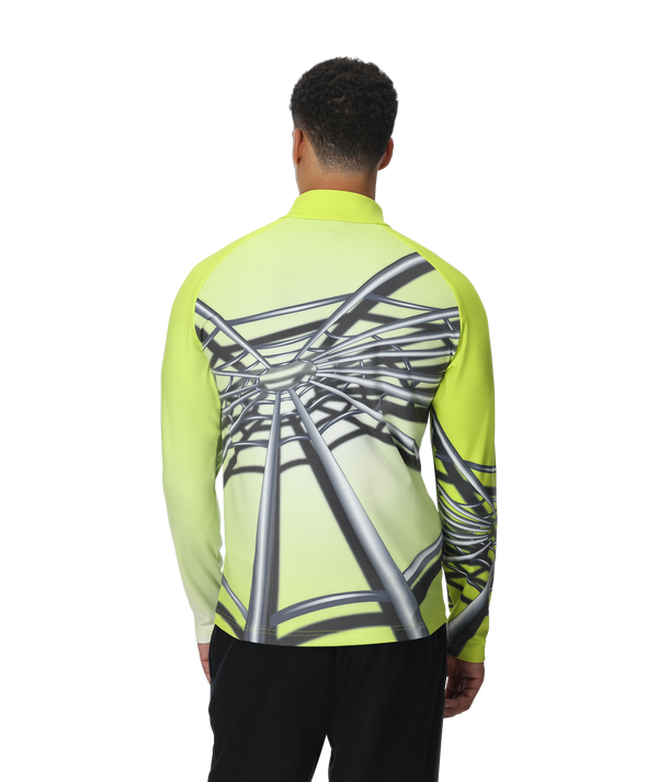 Spyder Mens Legacy Half Zip T-Neck - Lime
