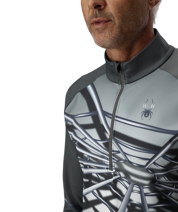 Spyder Mens Legacy Half Zip T-Neck - Polar