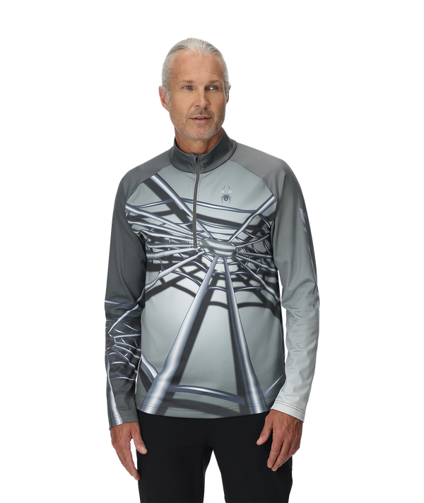 Spyder Mens Legacy Half Zip T-Neck - Polar