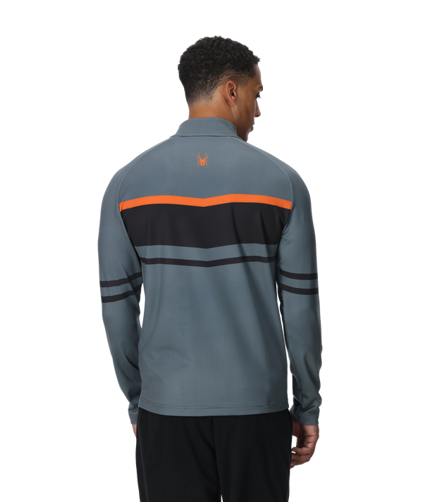 Spyder Mens Legacy Half Zip T-Neck - Slate Blue