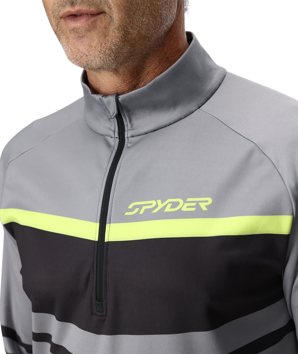 Spyder Mens Legacy Half Zip T-Neck - Storm