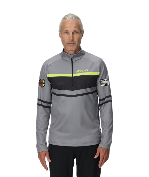 Spyder Mens Legacy Half Zip T-Neck - Storm