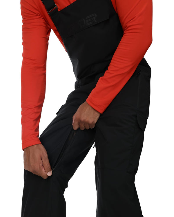 Spyder Mens Lift Bib Pants - Black