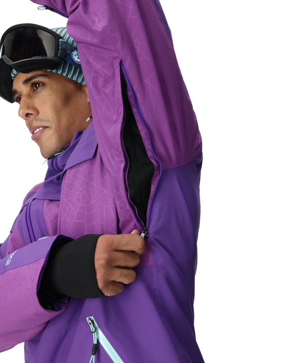 Spyder Mens Lift Jacket - Deep Purple