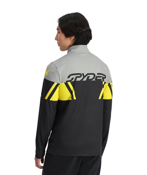 Spyder Mens Paramount 1/2 Zip T-Neck - Black