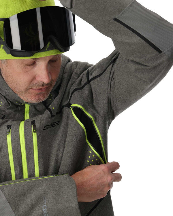 Spyder Mens Pinnacle Jacket - Storm