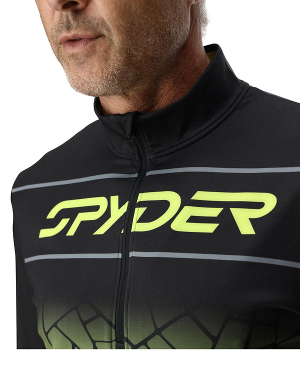 Spyder Mens Podium Half Zip T-Neck - Lime