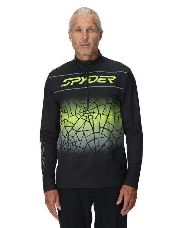 Spyder Mens Podium Half Zip T-Neck - Lime