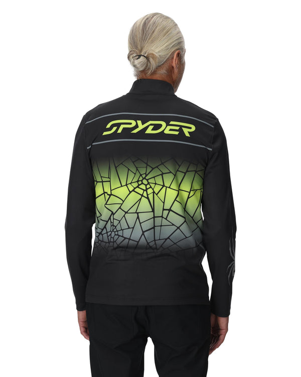 Spyder Mens Podium Half Zip T-Neck - Lime