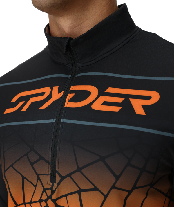 Spyder Mens Podium Quarter Zip - Black