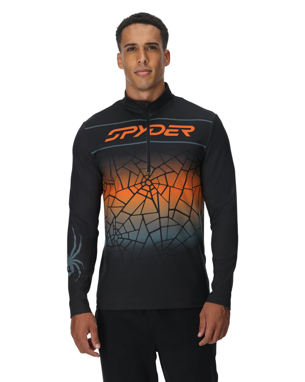 Spyder Mens Podium Quarter Zip - Black