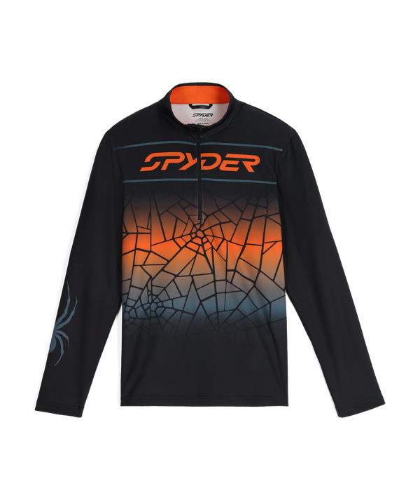 spyder Mens Podium Quarter Zip - Black