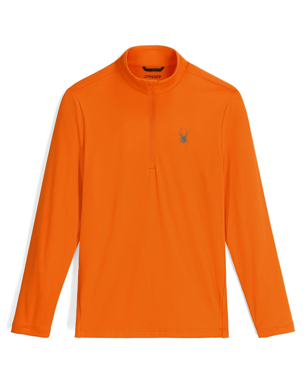 spyder Mens Prospect Half Zip T-Neck - Flash Orange