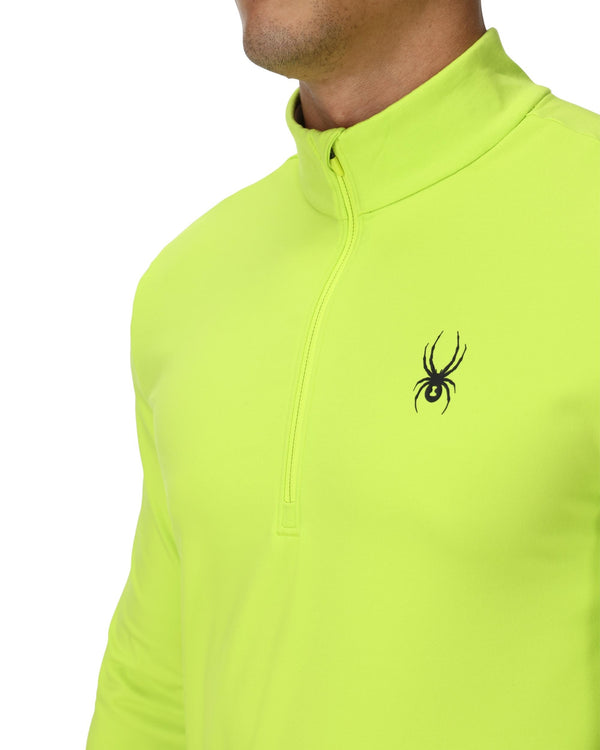 Spyder Mens Prospect Half Zip T-Neck - Lime