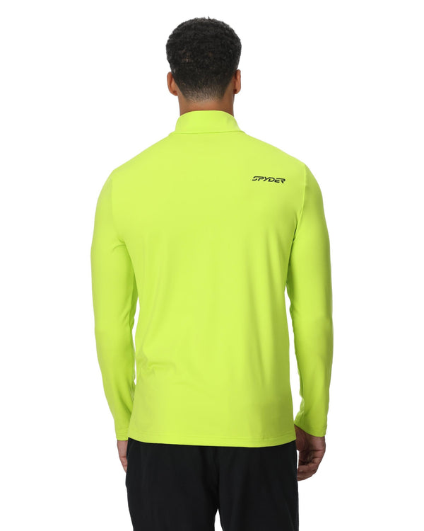 Spyder Mens Prospect Half Zip T-Neck - Lime
