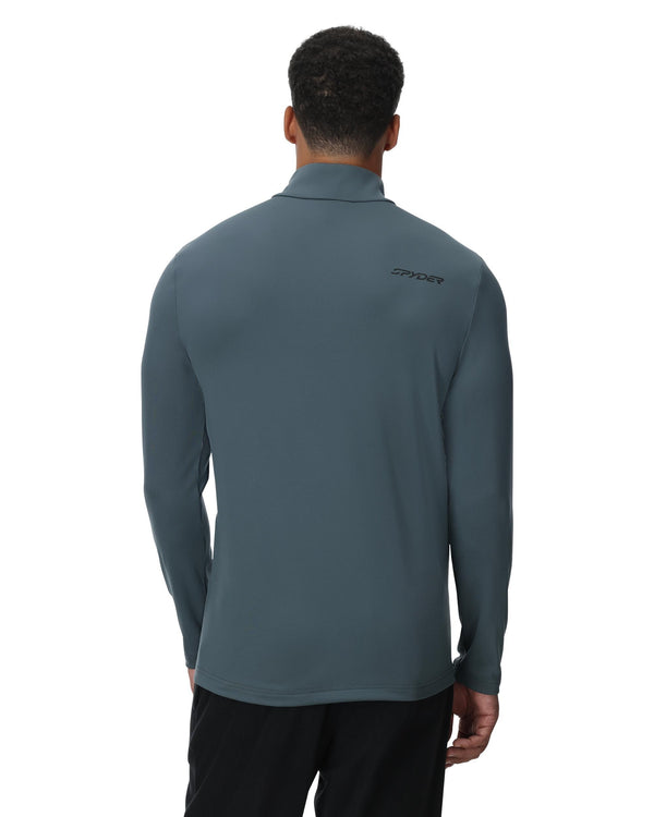 Spyder Mens Prospect Half Zip T-Neck - Slate Blue